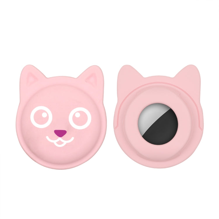 Hanhan Smile Cute Cartoon Pet Collar Anti-lost Tracker Silicone Case For AirTag 2nd Gen / AirTag 1st Gen(Pink) - HoMEdemic™ 