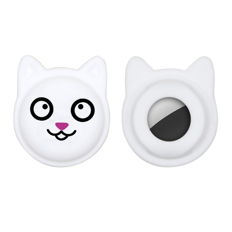 Hanhan Smile Cute Cartoon Pet Collar Anti-lost Tracker Silicone Case For AirTag 2nd Gen / AirTag 1st Gen(White) - HoMEdemic™ 