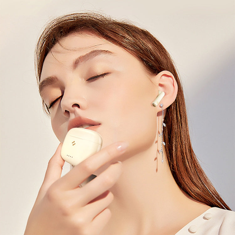 Havit ENC TWS Super Long Battery Life ENC Noise Reduction Wireless Bluetooth Earphones, Spec: S3 Pro (Gold White) - HoMEdemic™ 