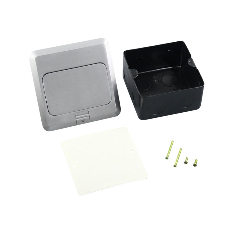 Hidden Pop-up Aluminum Alloy Computer Floor Socket with Cover Bottom Box, US Plug - HoMEdemic™ 