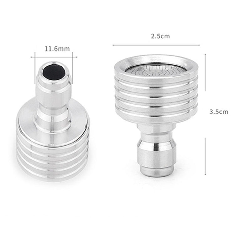 High-pressure Car Wash 1/4 Fast Insert Water Lance Stainless Steel Sprinkler Anti-splash, Specification: 0.3mm Hole - HoMEdemic™ 