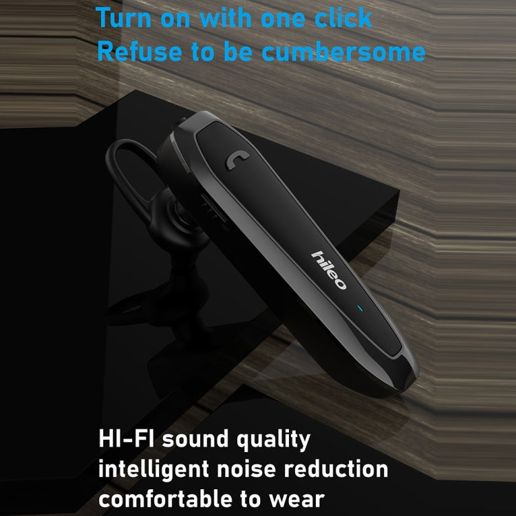 Hileo Hi6 Wireless Single Ear Hook Handsfree Call Noise Reduction In-ear Sports Earphone(Gun Color) - HoMEdemic™ 
