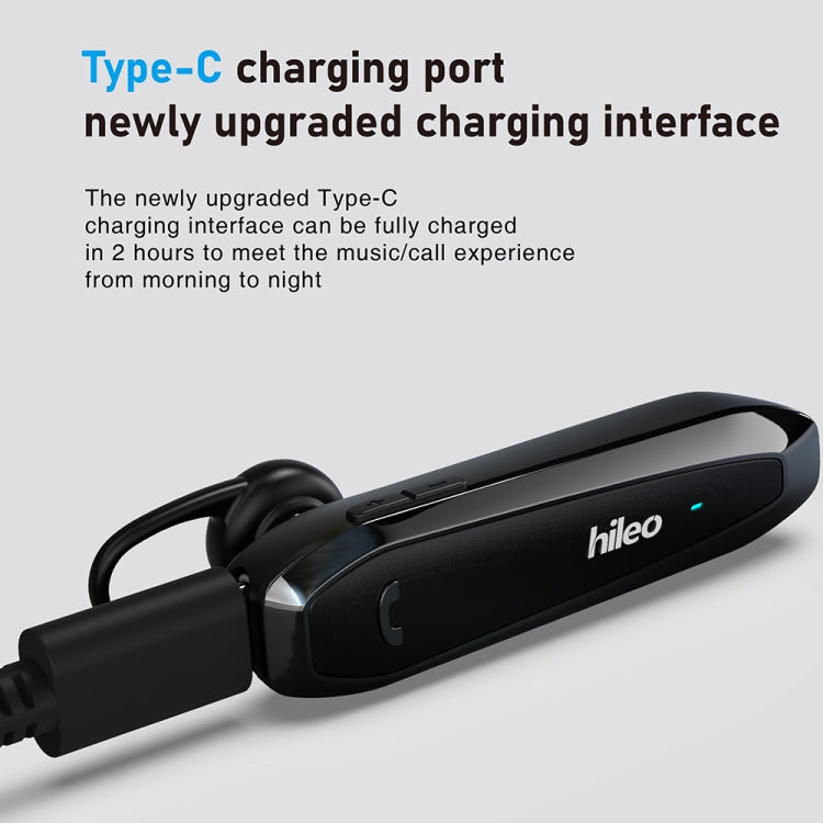 Hileo Hi6 Wireless Single Ear Hook Handsfree Call Noise Reduction In-ear Sports Earphone(Gun Color) - HoMEdemic™ 