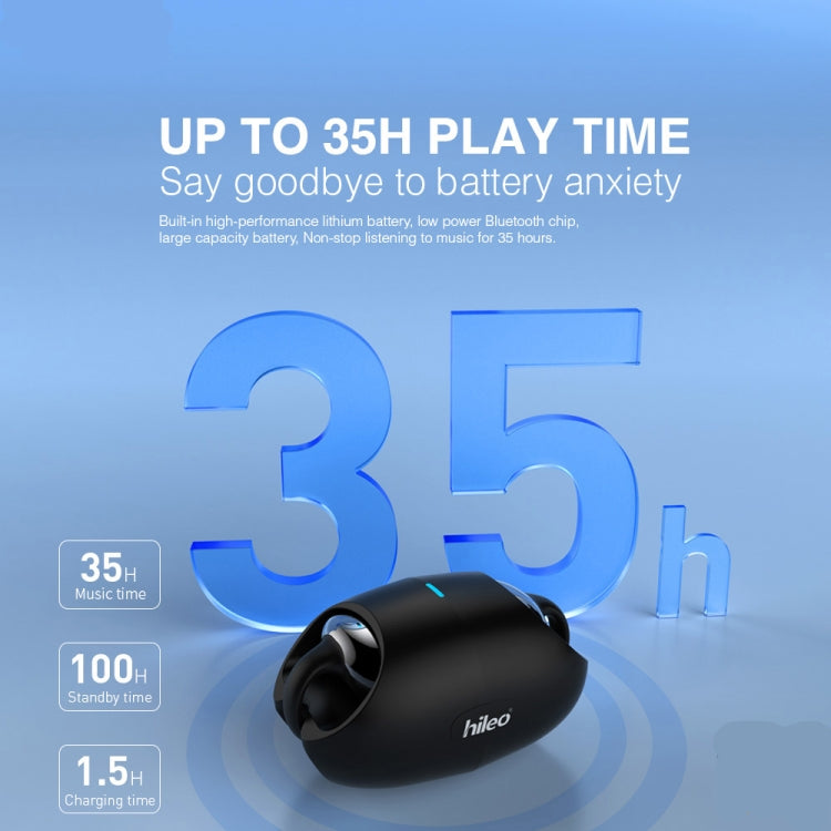 Hileo Hi80 TWS Wireless Bluetooth IPX5 Waterproof In-ear Sports Noise Reduction Earphone(Black) - HoMEdemic™ 