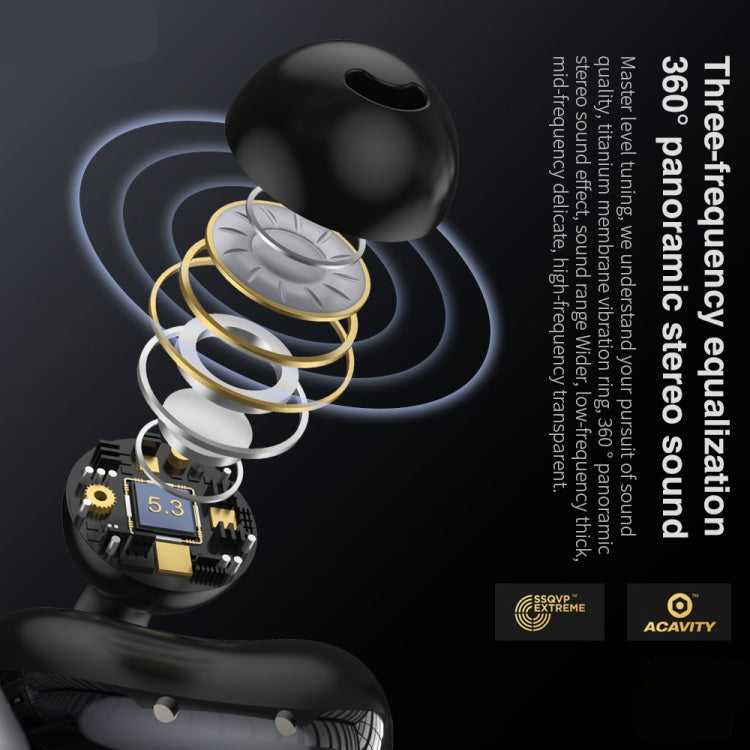 Hileo Hi80 TWS Wireless Bluetooth IPX5 Waterproof In-ear Sports Noise Reduction Earphone(White) - HoMEdemic™ 