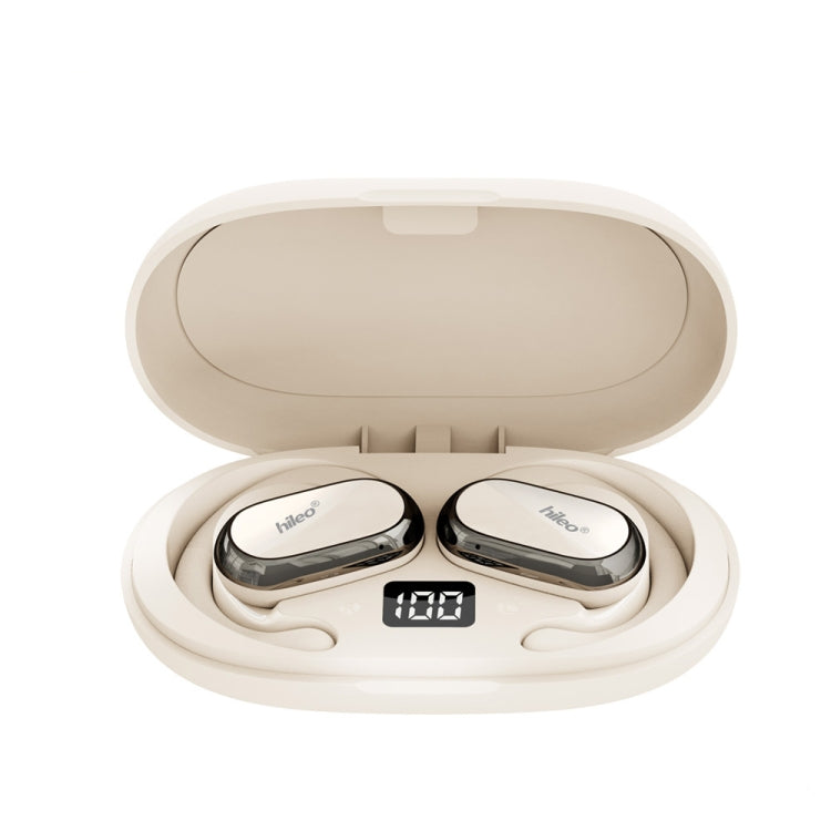 Hileo Hi92 LED Display TWS Wireless Bluetooth IPX5 Waterproof Noise Reduction Earphone(White) - HoMEdemic™ 
