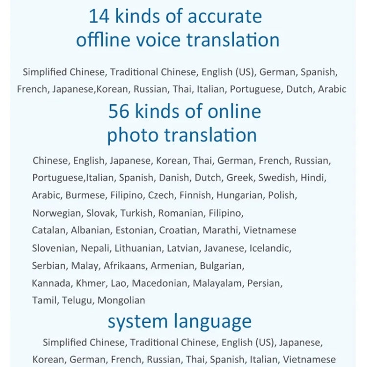 Hishell P40 Smart Translator 135 Languages Voice Intelligent Online Translation Machine Offline Multilanguage Speech Translate(Black) - HoMEdemic™ 