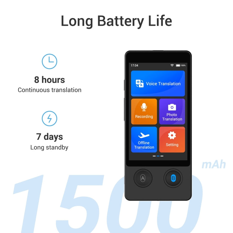 Hishell W12 144 Languages AI Voice Translator Smart Camera Translator Offline Dialogue Real-Time Mutual Translation(Black) - HoMEdemic™ 