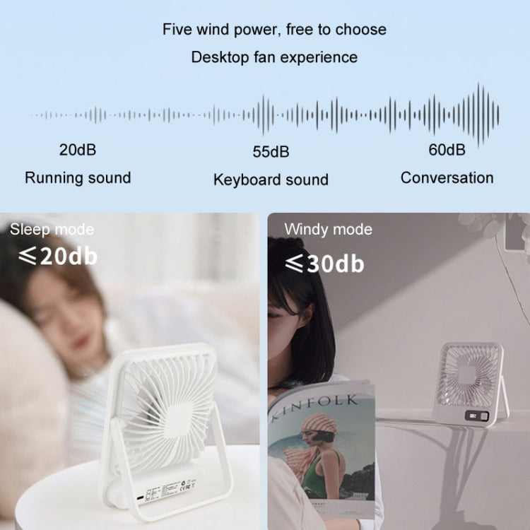 Home Desktop Wall Mounted Fan USB Portable Desktop Mini Fan(White) - HoMEdemic™ 
