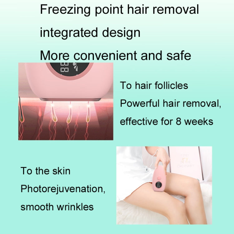 Home Laser Freezing Point Hair Removal Apparatus Full Body Beauty Portable Hair Removal Apparatus, Style: US Plug(Freezing Point Pink) - HoMEdemic™ 