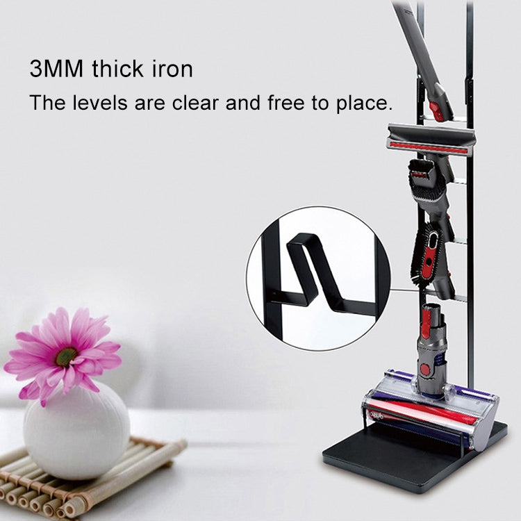 Home Vacuum Cleaner Hanger Storage Rack Free Punching for Dyson V6 V7 V8 V10 - HoMEdemic™ 