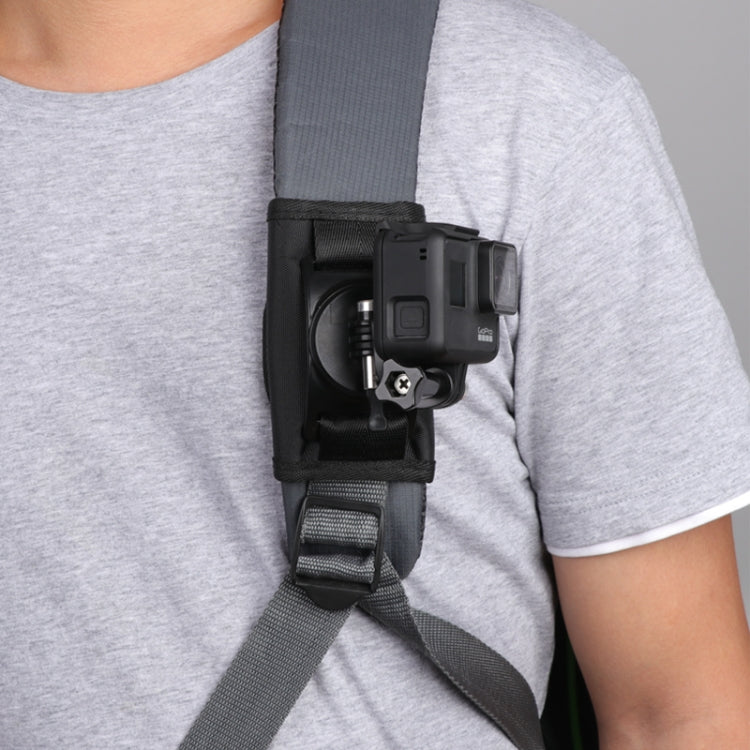 Hook and Loop Fastener Backpack Rec-Mounts Clip Clamp Mount with Screw for GoPro, Insta360, DJI and Other Action Cameras - HoMEdemic™ 