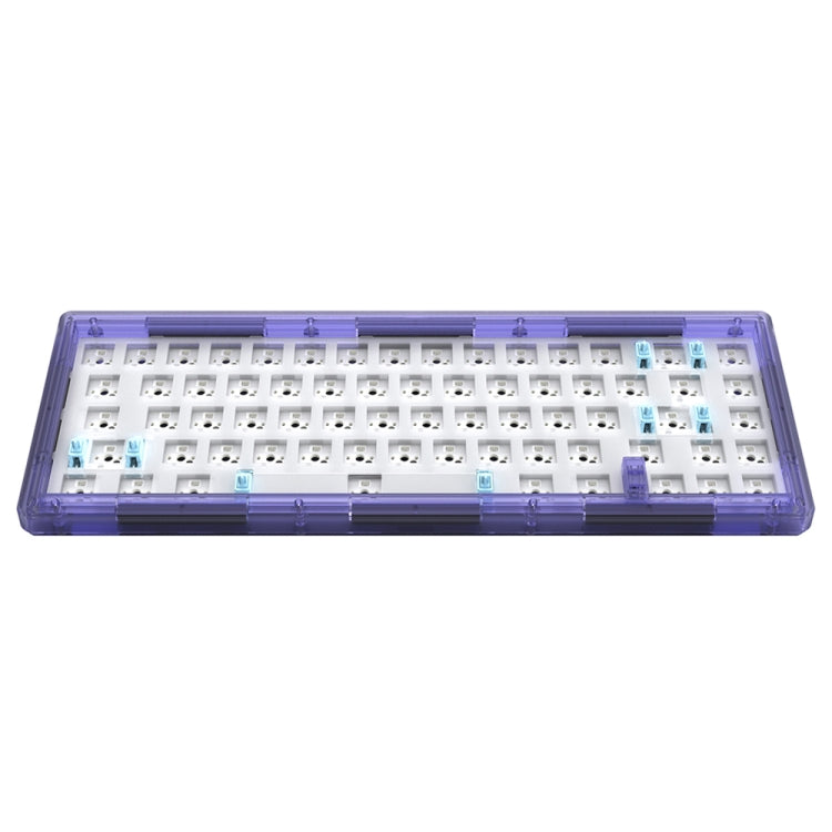 Hot Swap Shaft Wired RGB Back Light Customized Mechanical Keyboard Kit(Purple Transparent) - HoMEdemic™ 