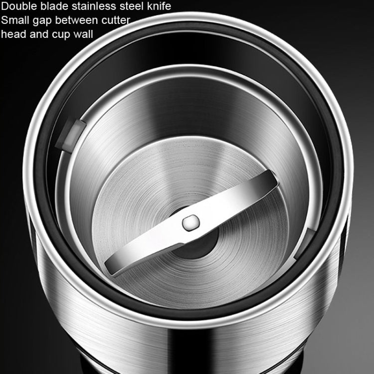 Household Electric Grinder Coffee Grain Mixer, Style: Stainless Steel Shell 50g US Plug - HoMEdemic™ 