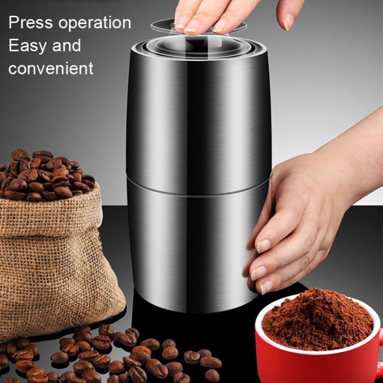 Household Electric Grinder Coffee Grain Mixer, Style: Stainless Steel Shell 50g US Plug - HoMEdemic™ 