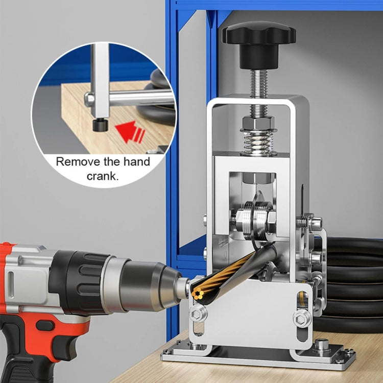 Household Hand-Cranked Small Stripping Machine Waste Wire And Cable Stripping Tool, Style: Peeling Machine - HoMEdemic™ 