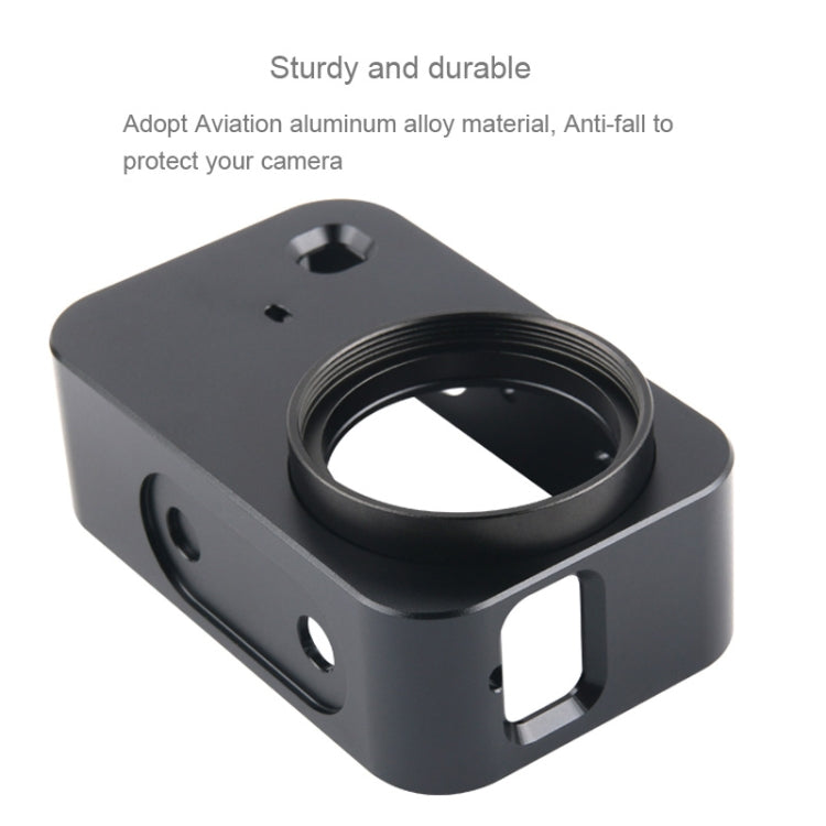 Housing Shell Aluminum Alloy Protective Cage with 37mm Filter Lens & Lens Cap & Screw for Xiaomi Mijia Small Camera (Black) - HoMEdemic™ 