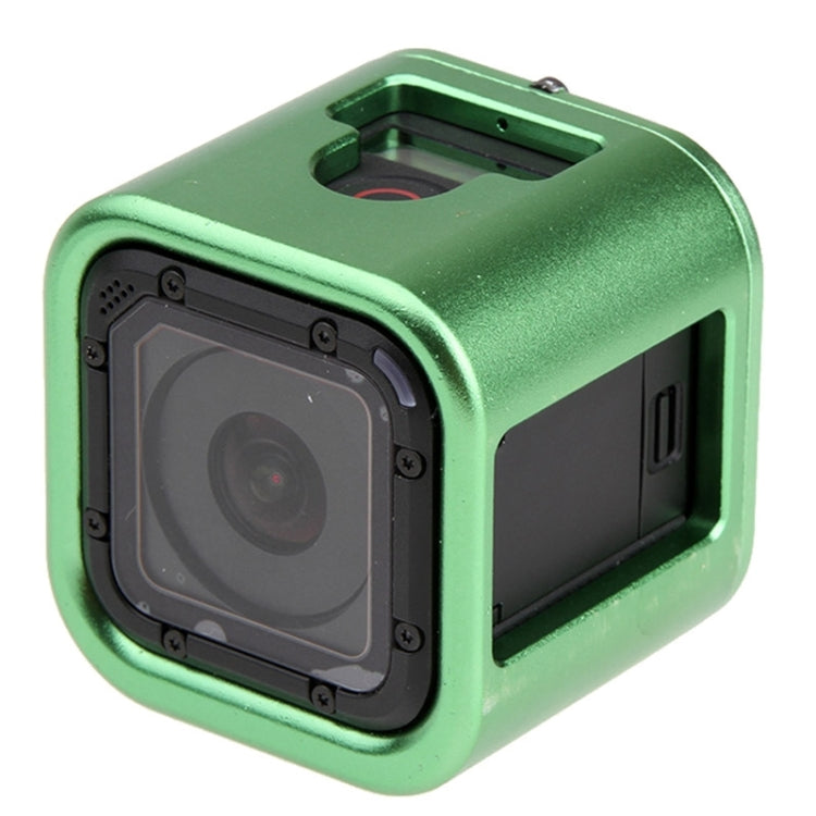 Housing Shell CNC Aluminum Alloy Protective Cage with Insurance Back Cover for GoPro HERO5 Session /HERO4 Session /HERO Session(Green) - HoMEdemic™ 