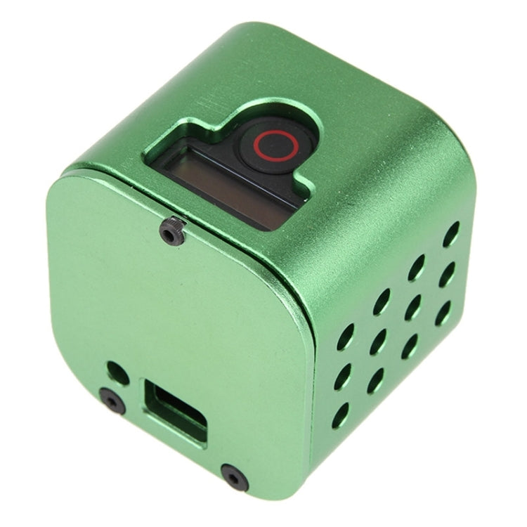 Housing Shell CNC Aluminum Alloy Protective Cage with Insurance Back Cover for GoPro HERO5 Session /HERO4 Session /HERO Session(Green) - HoMEdemic™ 
