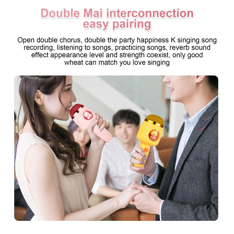 ICARER FAMILY F816 Karaoke Microphone Speaker Home Bluetooth Wireless Microphone(Pink) - HoMEdemic™ 