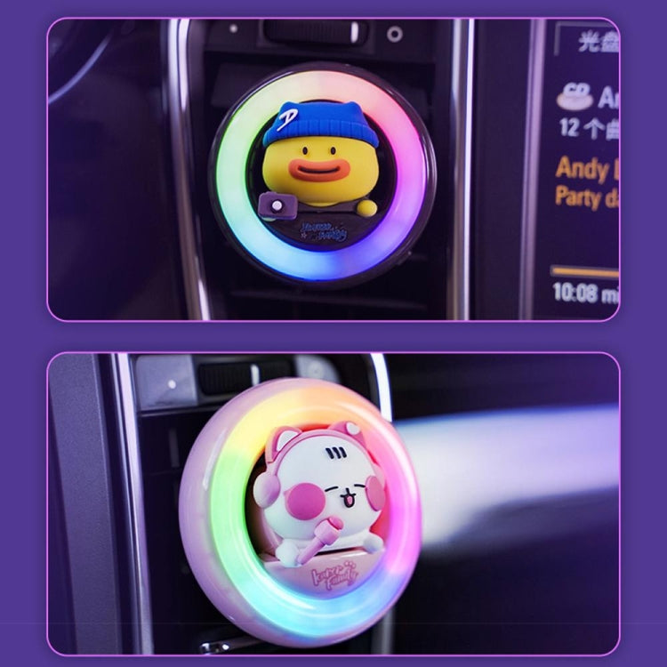 ICARER FAMILY XX-28 Car Aromatherapy Colorful Rhythm Lights Air Vent Aromatherapy Decoration(Blue) - HoMEdemic™ 
