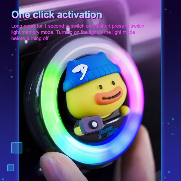ICARER FAMILY XX-28 Car Aromatherapy Colorful Rhythm Lights Air Vent Aromatherapy Decoration(Pink) - HoMEdemic™ 