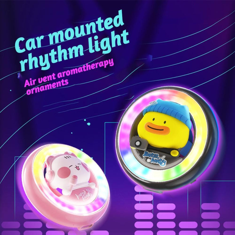 ICARER FAMILY XX-28 Car Aromatherapy Colorful Rhythm Lights Air Vent Aromatherapy Decoration(Purple) - HoMEdemic™ 