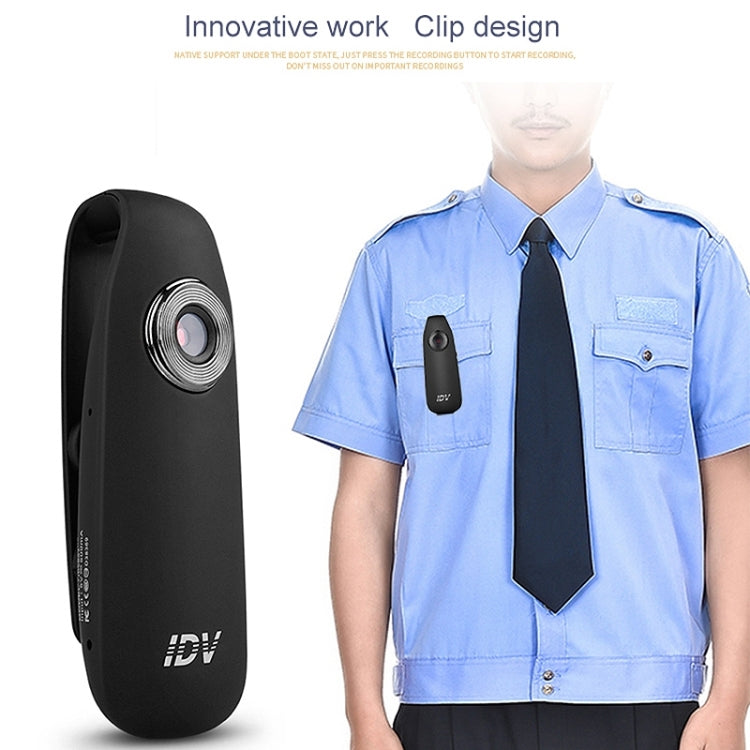 IDV 007 HD 1080P Clip Design Law Enforcement Recorder Portable Mini Monitoring Recorder, Support Motion Detection & TF Card (Max 128GB) - HoMEdemic™ 