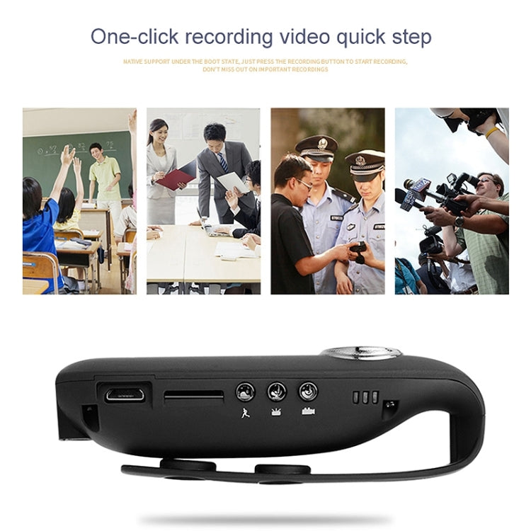 IDV 007 HD 1080P Clip Design Law Enforcement Recorder Portable Mini Monitoring Recorder, Support Motion Detection & TF Card (Max 128GB) - HoMEdemic™ 