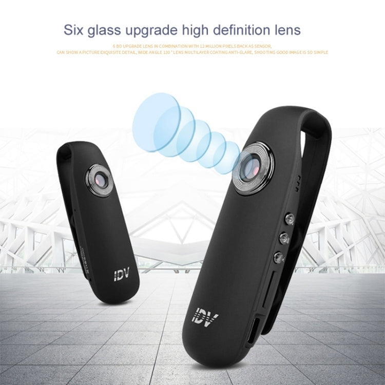 IDV 007 HD 1080P Clip Design Law Enforcement Recorder Portable Mini Monitoring Recorder, Support Motion Detection & TF Card (Max 128GB) - HoMEdemic™ 