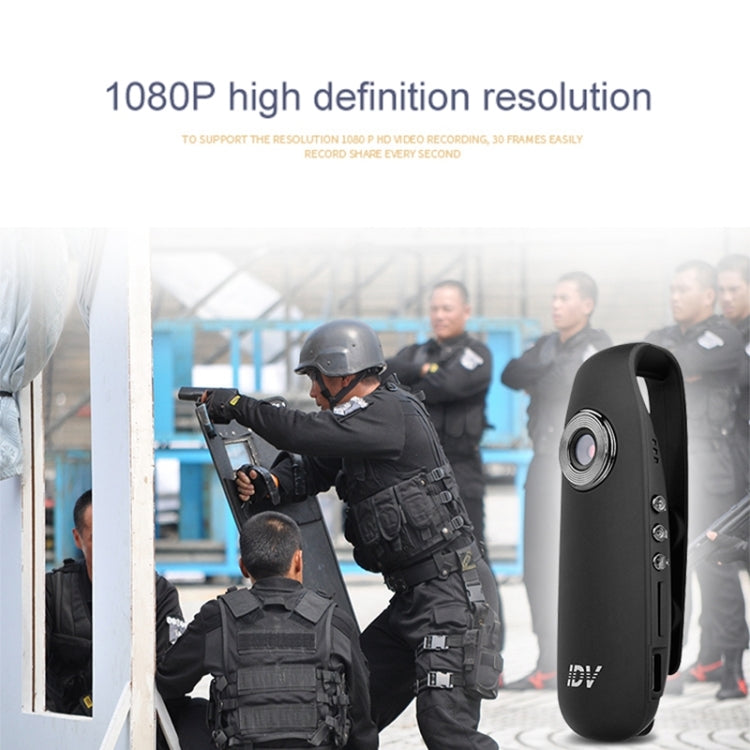 IDV 007 HD 1080P Clip Design Law Enforcement Recorder Portable Mini Monitoring Recorder, Support Motion Detection & TF Card (Max 128GB) - HoMEdemic™ 