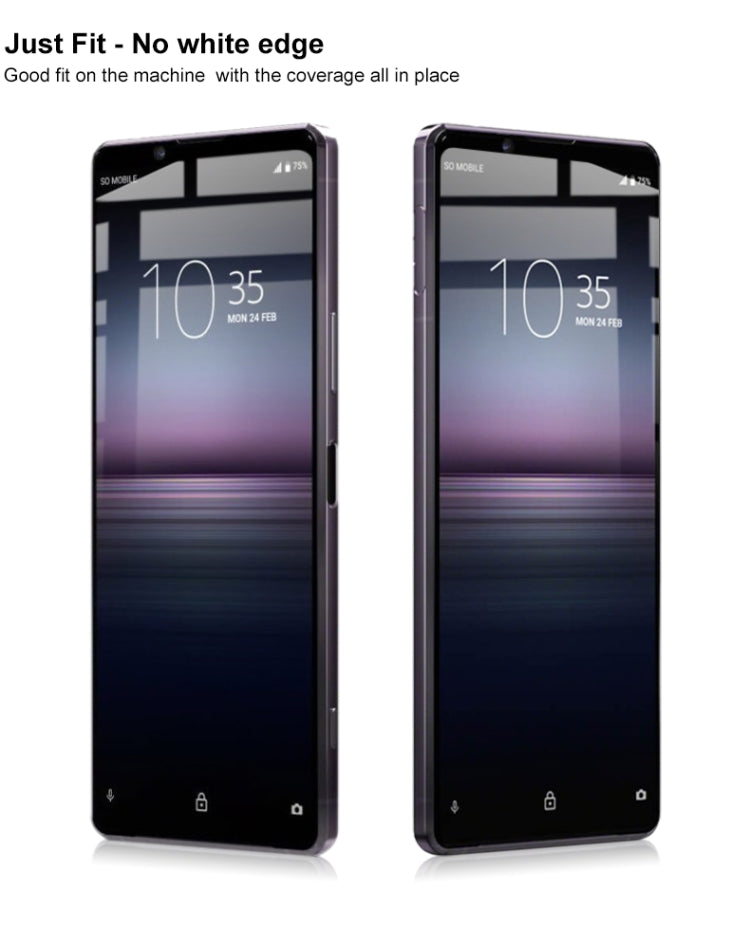IMAK Pro+ Series Full Screen Tempered Glass Film, For Sony Xperia 1 II, For Sony Xperia 1, For Sony Xperia 5, For Sony Xperia 10 II - HoMEdemic™ 