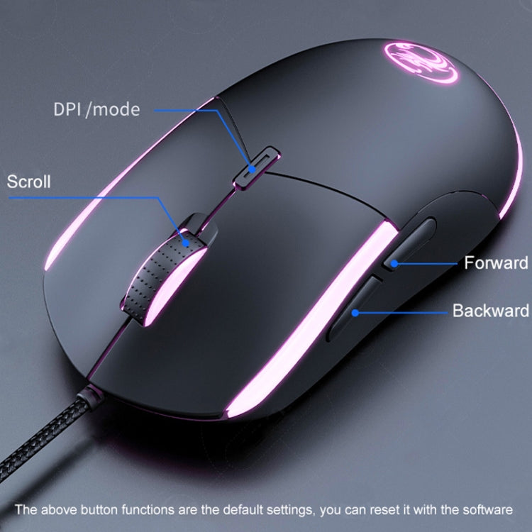 IMICE T30 Wired E-Sports Gaming Mouse LED Luminous Colorful Programmable 6D Mouse(Black) - HoMEdemic™ 
