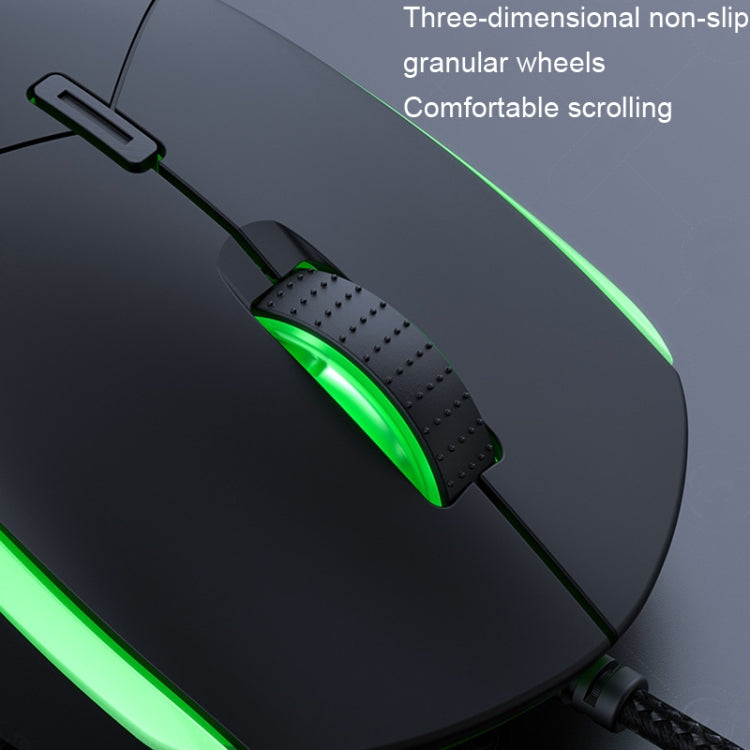 IMICE T30 Wired E-Sports Gaming Mouse LED Luminous Colorful Programmable 6D Mouse(Black) - HoMEdemic™ 