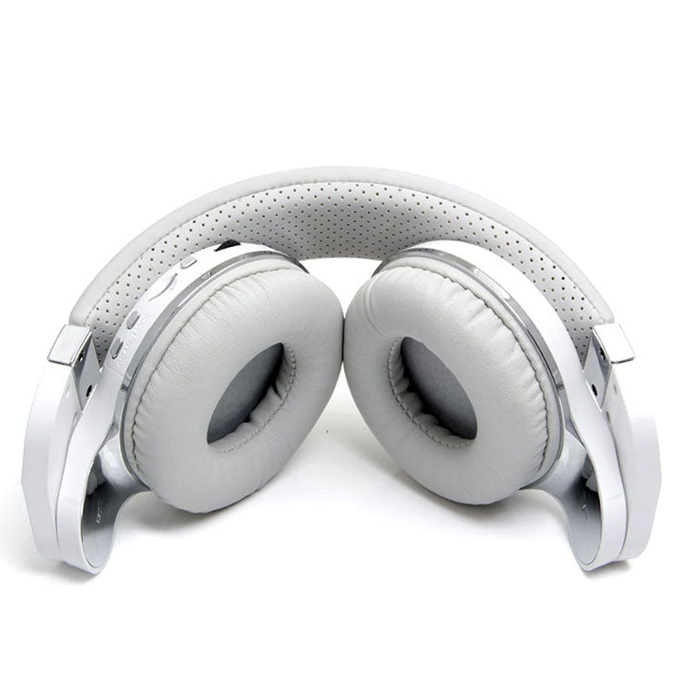 Bluedio T2+ Turbine Wireless Bluetooth 4.1 Stereo Headphones Headset with Mic & Micro SD Card Slot & FM Radio, For iPhone, Samsung, Huawei, Xiaomi, HTC and Other Smartphones, All Audio Devices(White) - HoMEdemic™ 