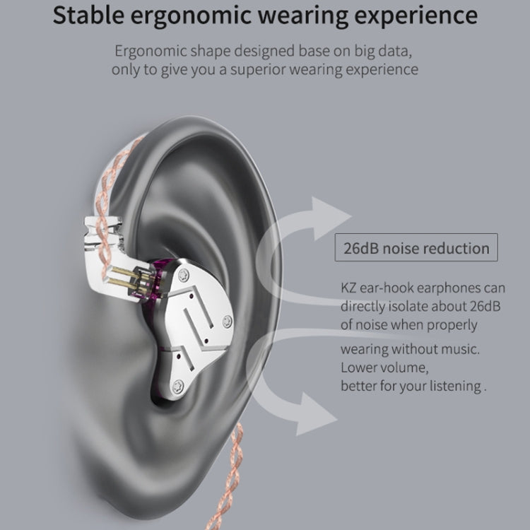 KZ ZSN Circle Iron Moving Iron Quad-core Wired Control In-ear Mega Bass HiFi Earphone without Microphone (Cyan) - HoMEdemic™ 