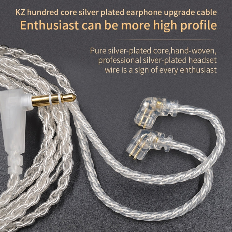 KZ C 8 Pin Oxygen-free Copper Silver Plated Upgrade Cable for KZ ZSN Earphones(White) - HoMEdemic™ 