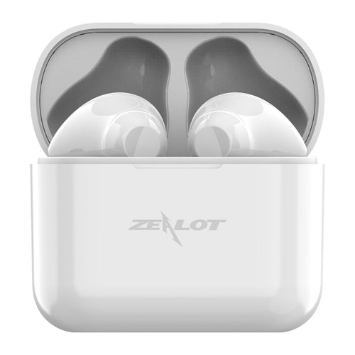 ZEALOT T3 Bluetooth 5.0 TWS Wireless Bluetooth Earphone with Charging Box, Support Touch & Call & Power Display(White) - HoMEdemic™ 