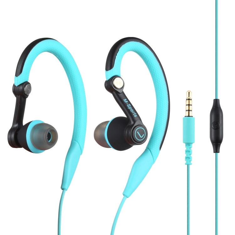 Mucro MB-232 Running In-Ear Sport Earbuds Earhook Wired Stereo Headphones for Jogging Gym(Blue) - HoMEdemic™ 