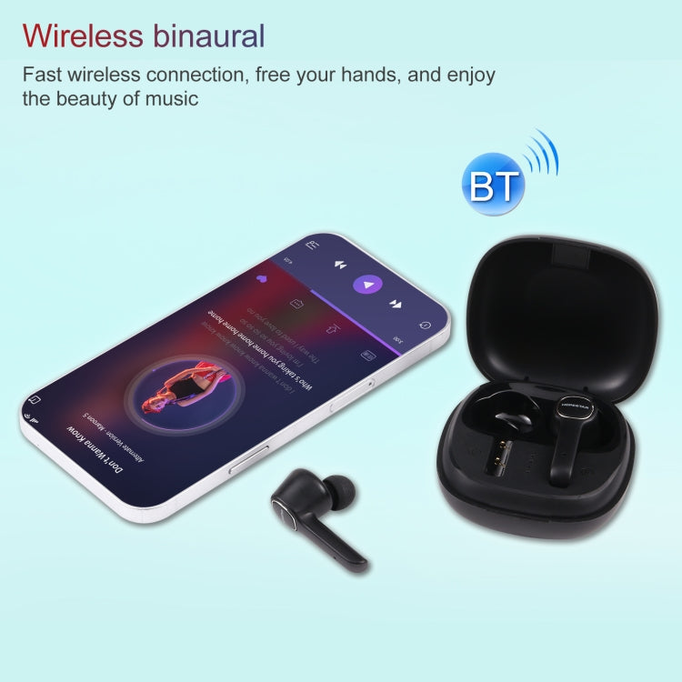 HOPESTAR S12 Bluetooth 5.0 True Wireless Bluetooth Earphone (Black) - HoMEdemic™ 