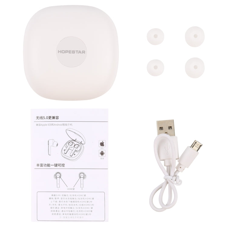 HOPESTAR S12 Bluetooth 5.0 True Wireless Bluetooth Earphone (White) - HoMEdemic™ 