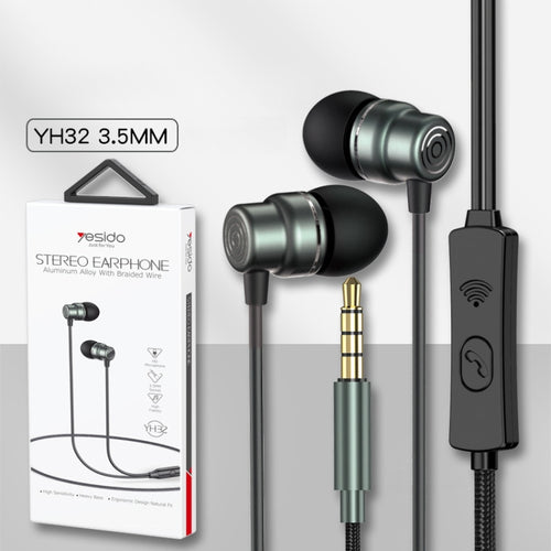 Yesido YH32 3.5mm In-Ear Wired Earphone, Length: 1.2m - HoMEdemic™ 