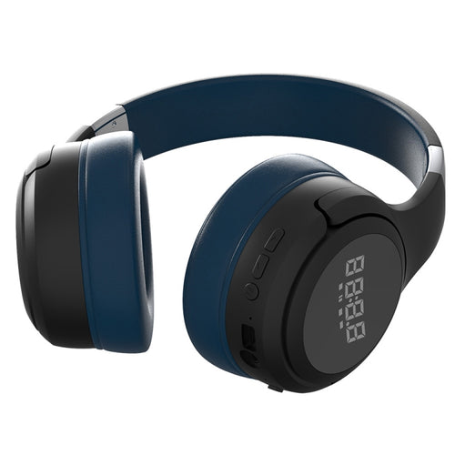 ZEALOT B28 Folding Headband Bluetooth Stereo Music Headset with Display (Black Blue) - HoMEdemic™ 