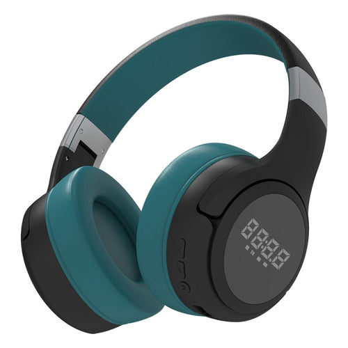 ZEALOT B28 Folding Headband Bluetooth Stereo Music Headset with Display (Dark Green) - HoMEdemic™ 