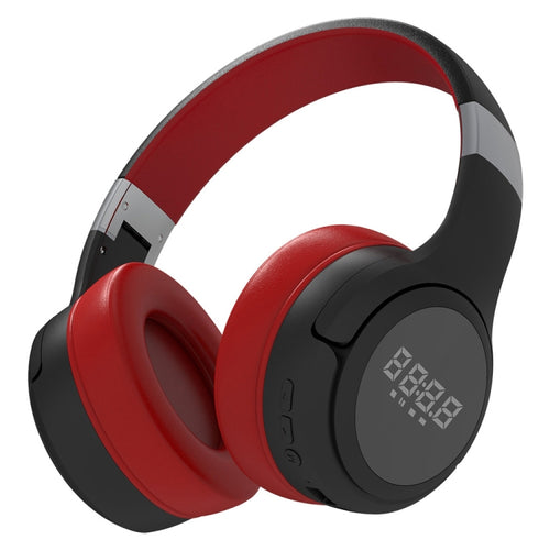 ZEALOT B28 Folding Headband Bluetooth Stereo Music Headset with Display (Red) - HoMEdemic™ 