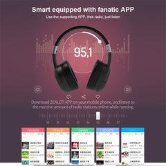 ZEALOT B28 Folding Headband Bluetooth Stereo Music Headset with Display (Red) - HoMEdemic™ 