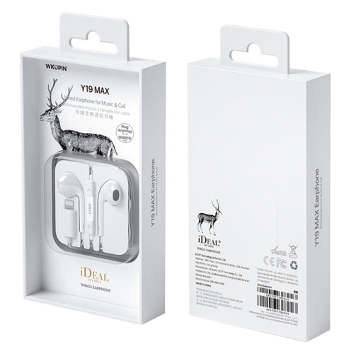 WK Y19 MAX iDeal Series 8 Pin In-Ear HIFI Stereo Wired Earphone, Length: 1.2m - HoMEdemic™ 