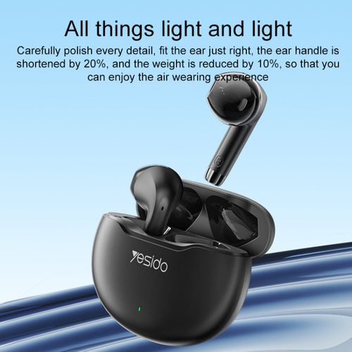 Yesido TWS21 Bluetooth 5.3 TWS Wireless Bluetooth Earphone (Black) - HoMEdemic™ 