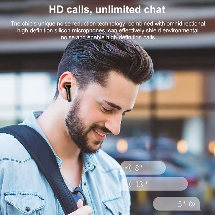Lenovo XT93 Bluetooth 5.2 TWS Wireless Bluetooth Earphone (Black) - HoMEdemic™ 