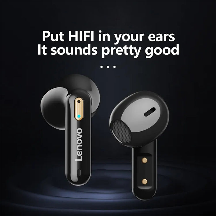 Lenovo LP6 Pro Bluetooth 5.3 LED Digital Display HiFi Wireless Bluetooth Earphone (Black) - HoMEdemic™ 